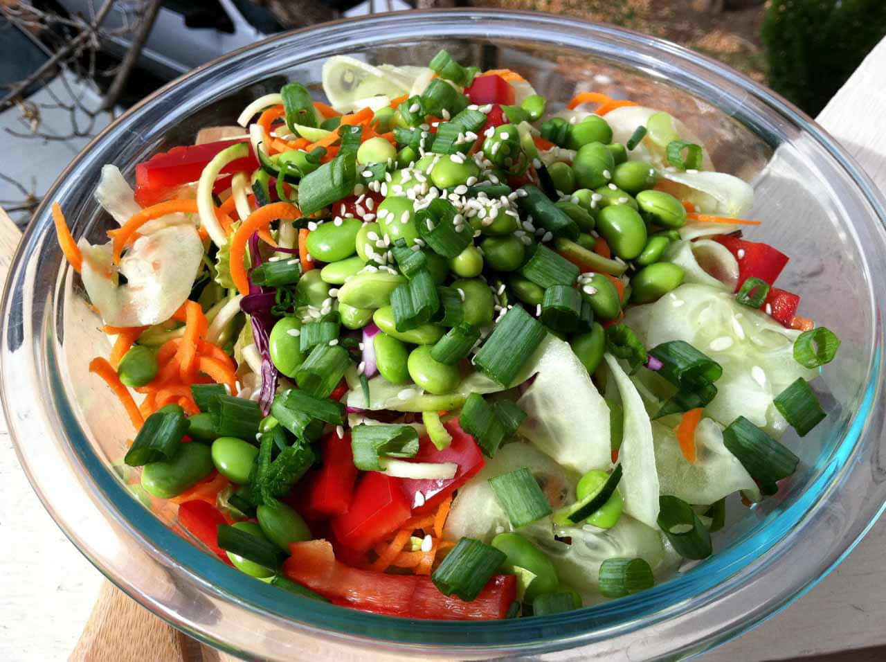 A Healthy Green Salad on a Plate