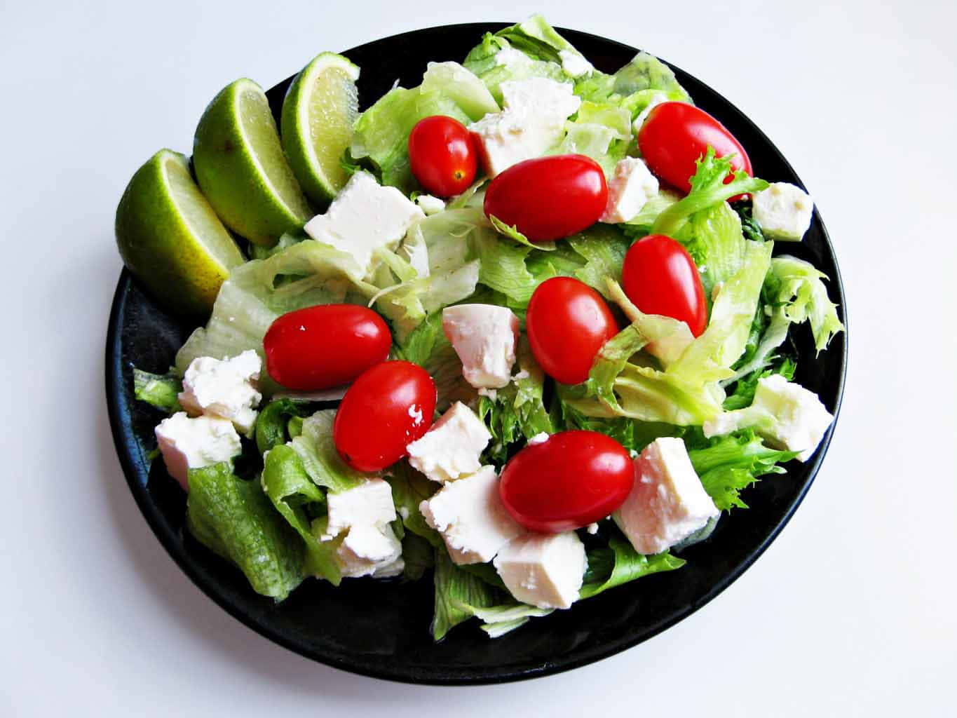 Fresh, Colorful Salad on a Light Background