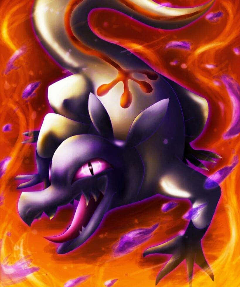 Salandit Surrounded By Flames Wallpaper