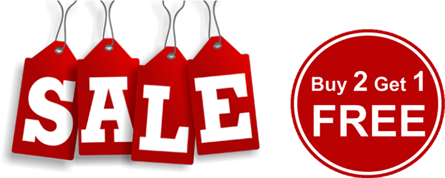 Sale Promotion Buy2 Get1 Free PNG
