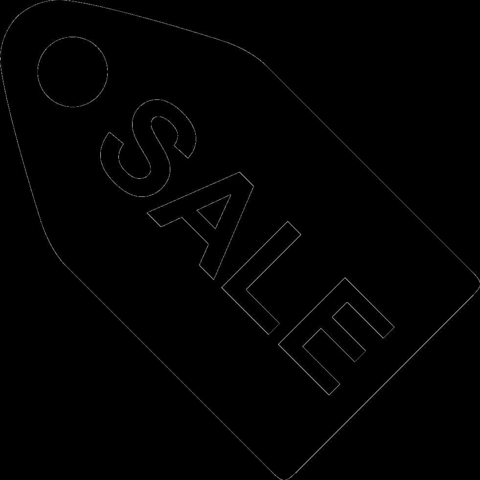Sale Tag Outline PNG