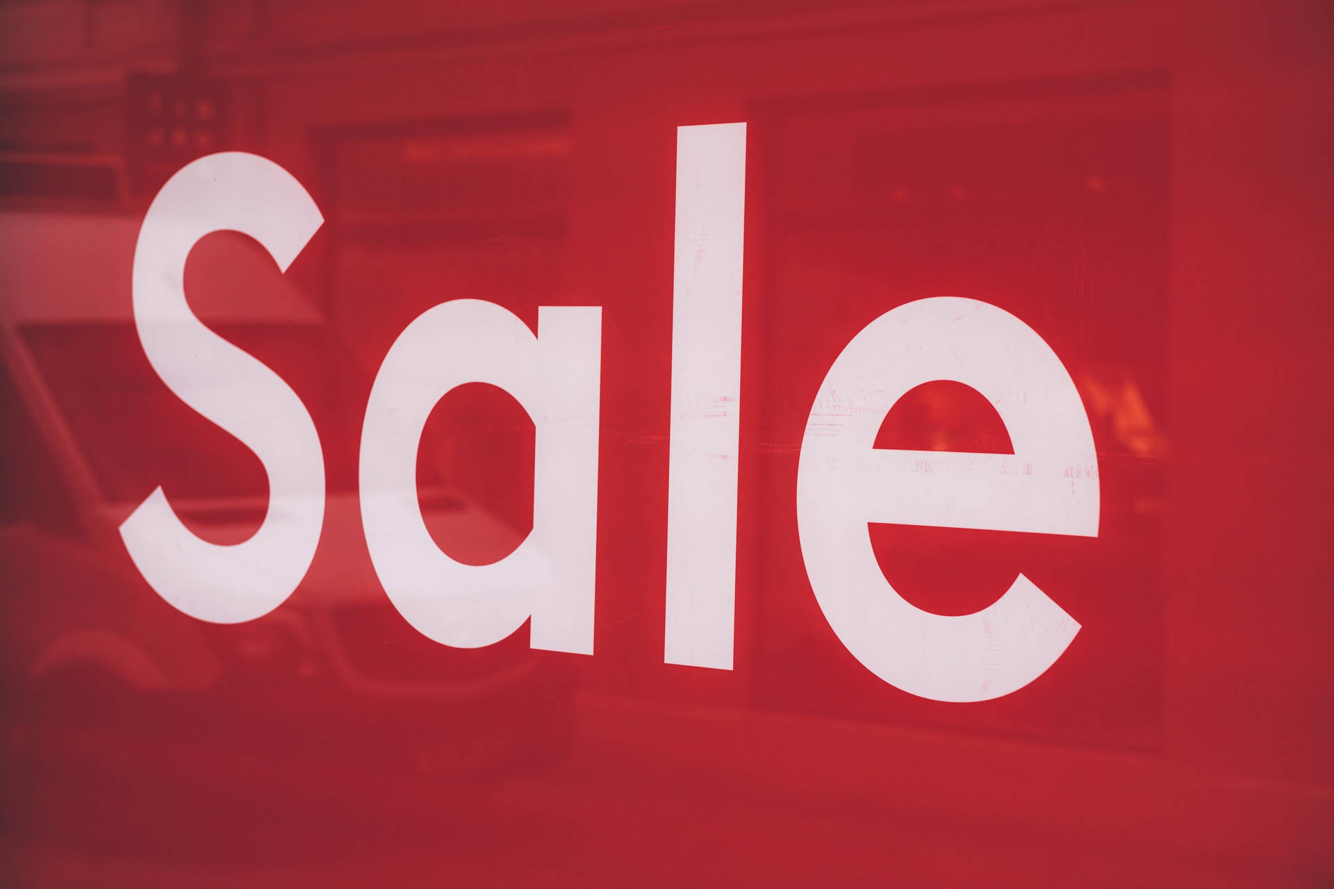 Sales Classic Red Tag Sale Sign Wallpaper