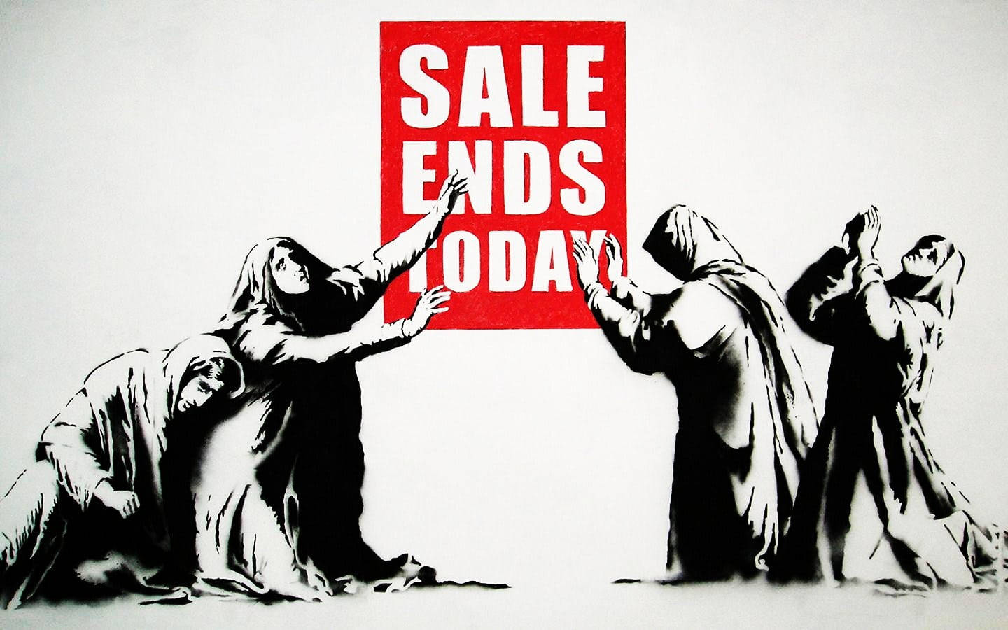 Sales Ends Today Signage Wallpaper