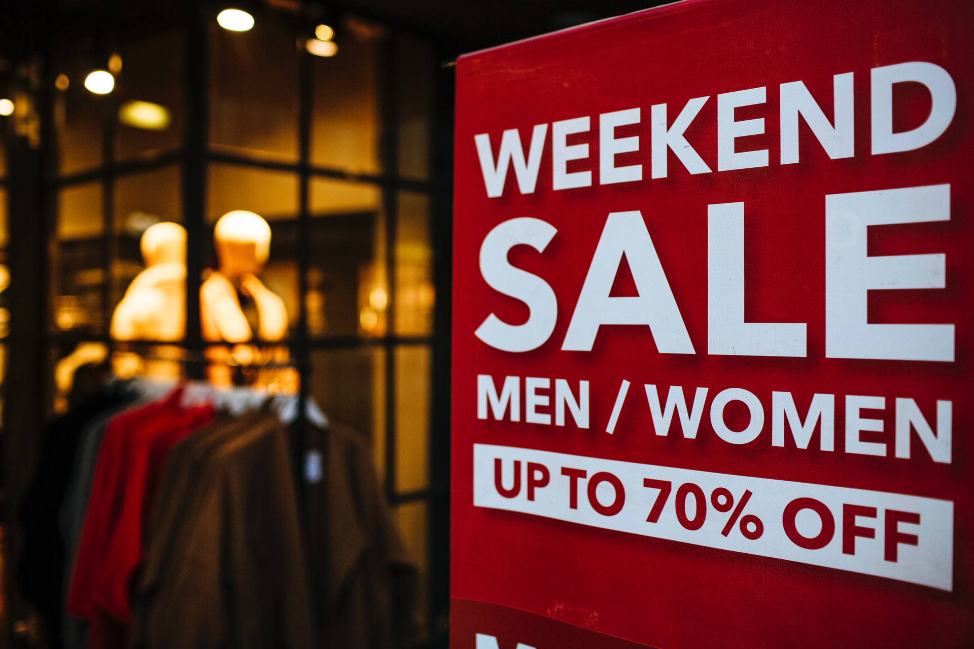 Sales Weekend Sale Sign Wallpaper