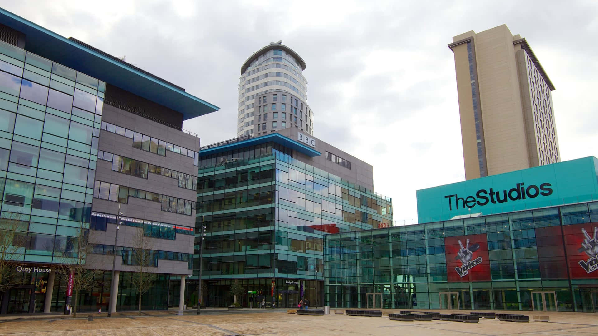 Salford Media City U K B B C Buildings Wallpaper