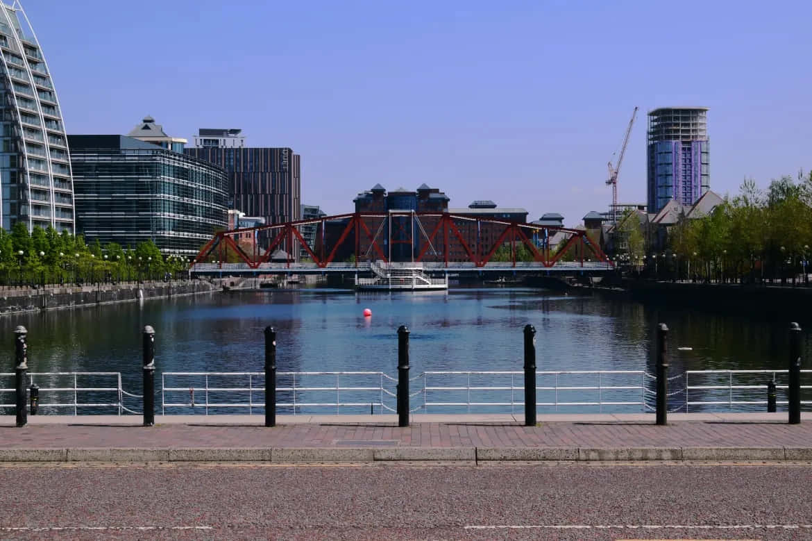 Salford Quays Waterfront View Wallpaper
