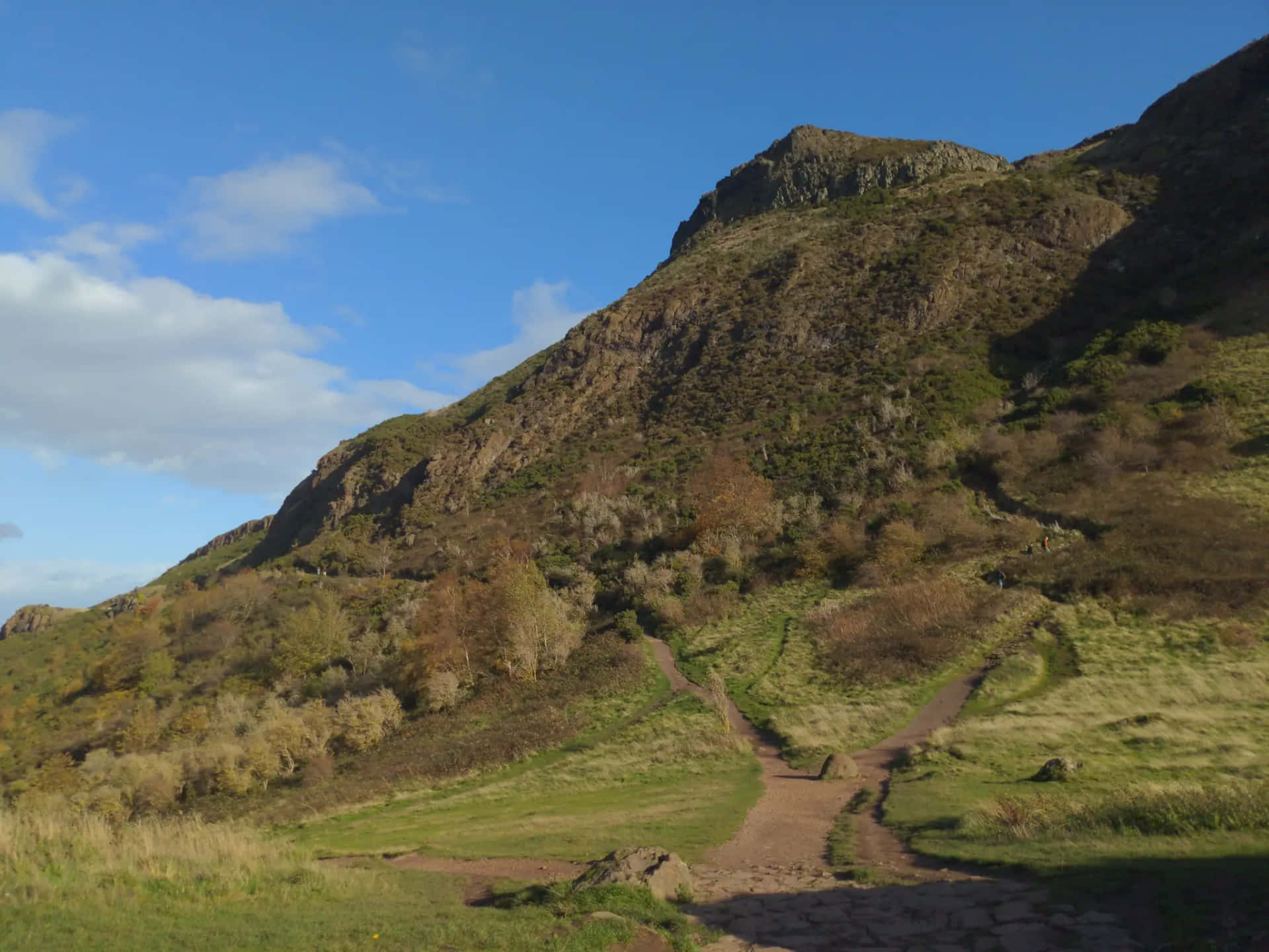 Download Salisbury Crags Pathway Edinburgh Wallpaper | Wallpapers.com