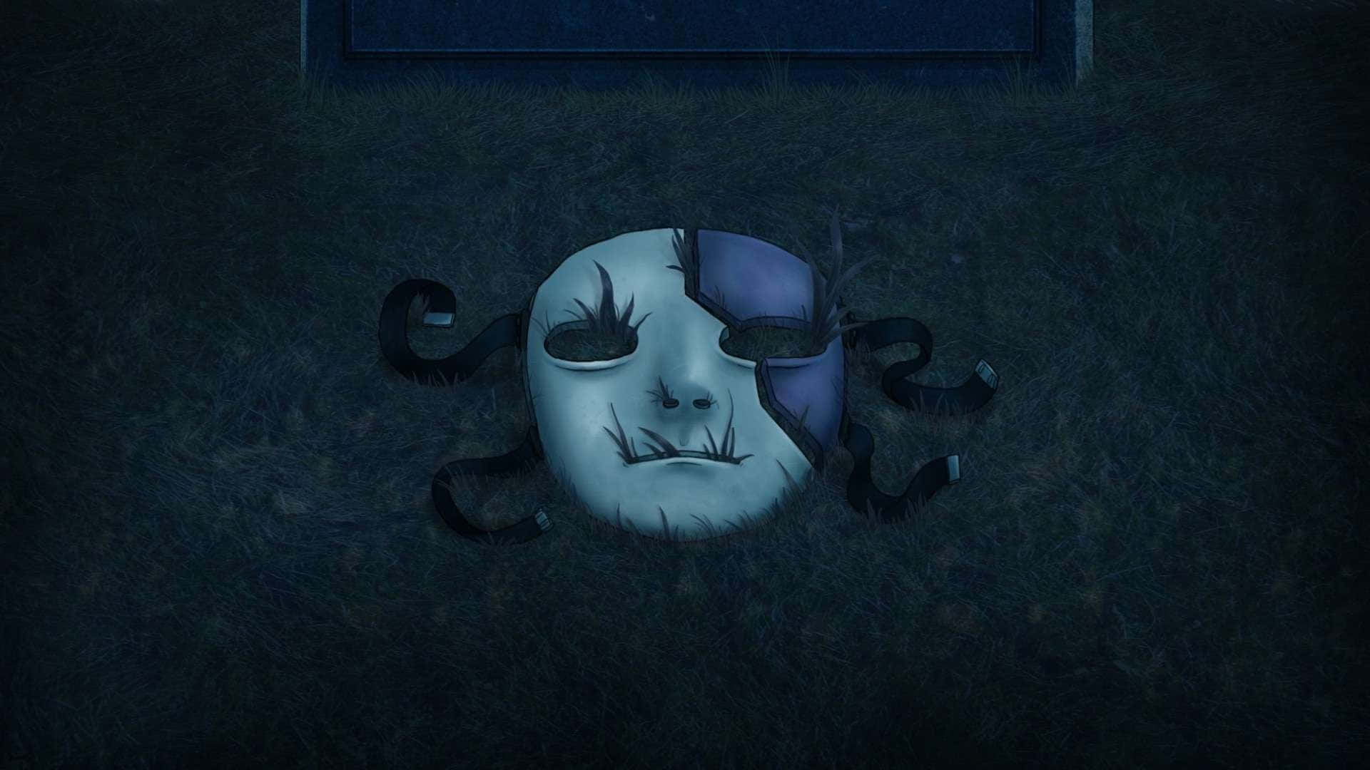 Mysterious Sally Face in a Blue Haze
