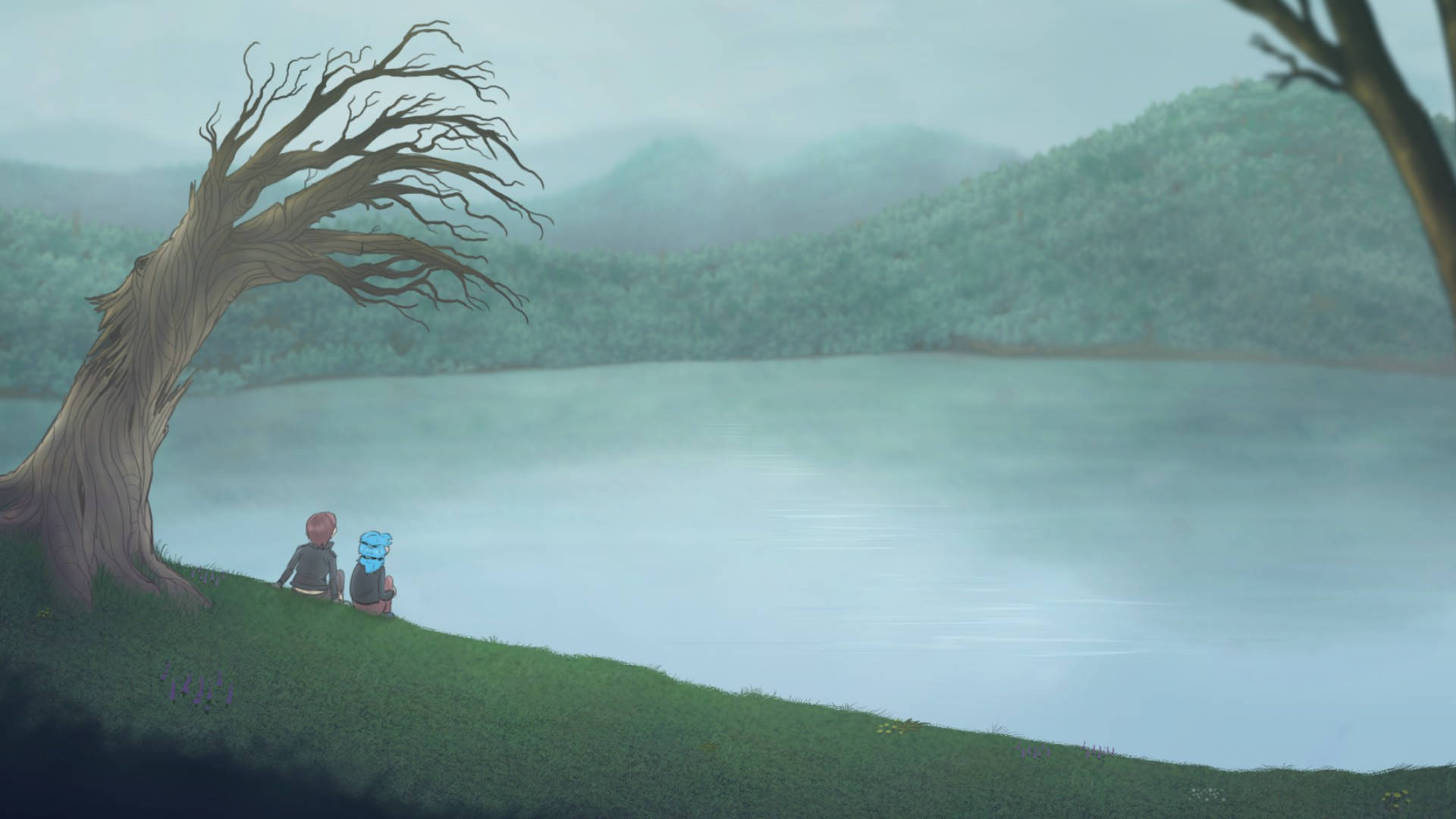 Sallyface Junto Al Lago. Fondo de pantalla