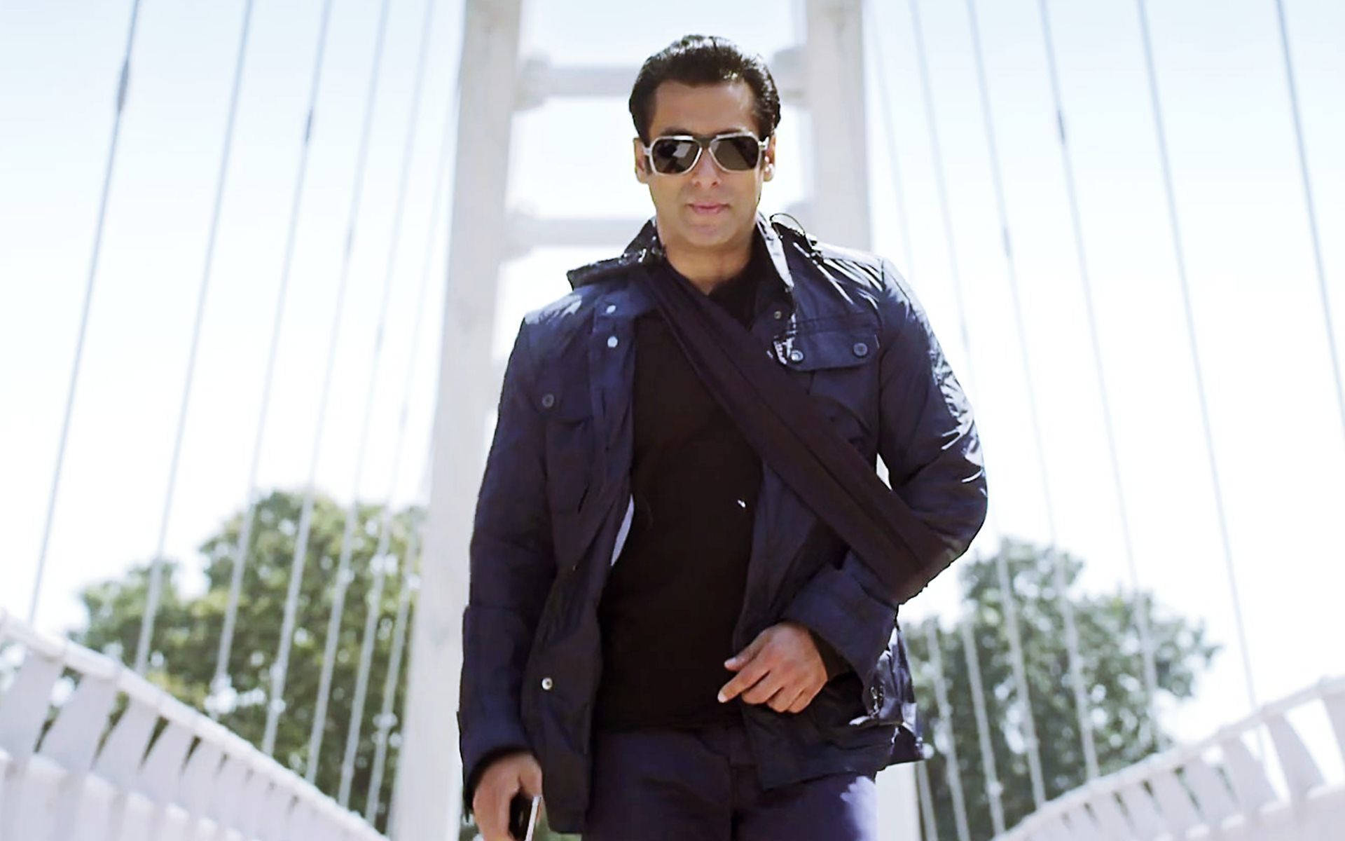 Salman Khan On A Bridge Hd