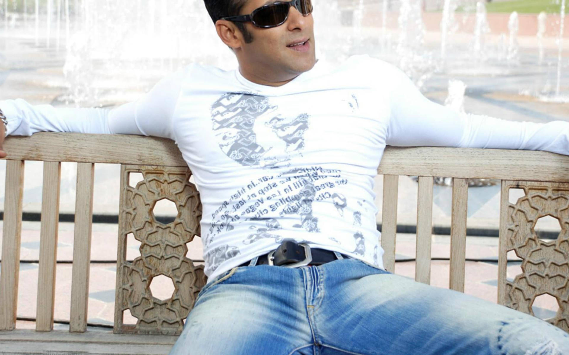 Salman Khan On Bench