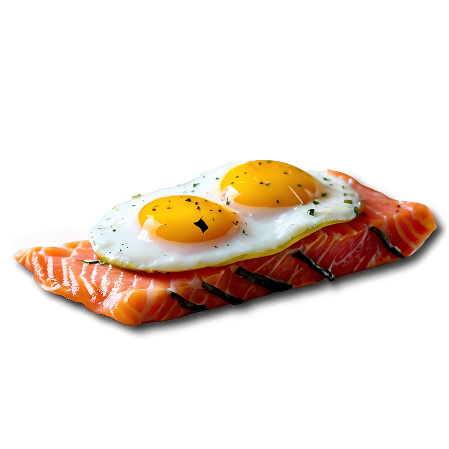 Salmon And Egg Breakfast Png Qkj PNG