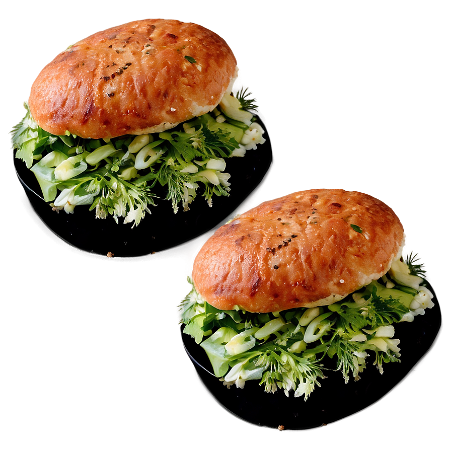 Salmon Burger With Dill Png Jqw18 PNG