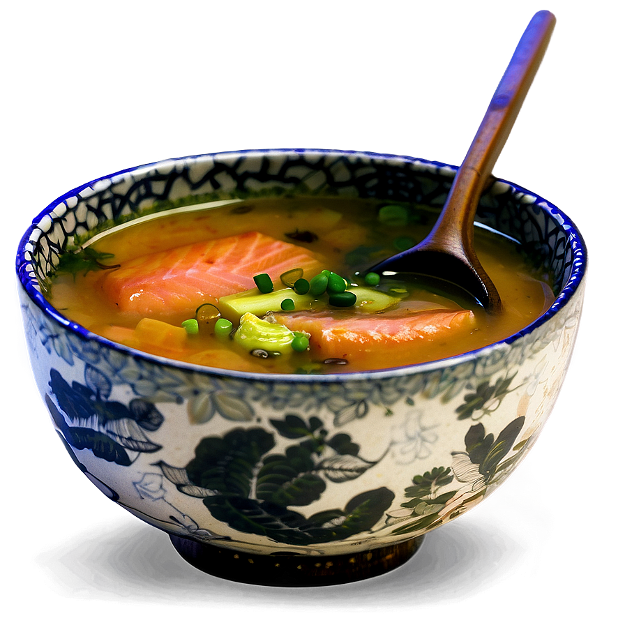 Download Salmon Miso Soup Png Ney | Wallpapers.com