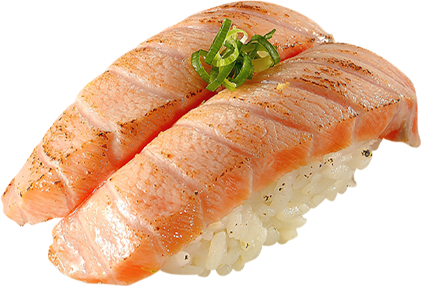 Salmon Nigiri Sushi Delicious PNG