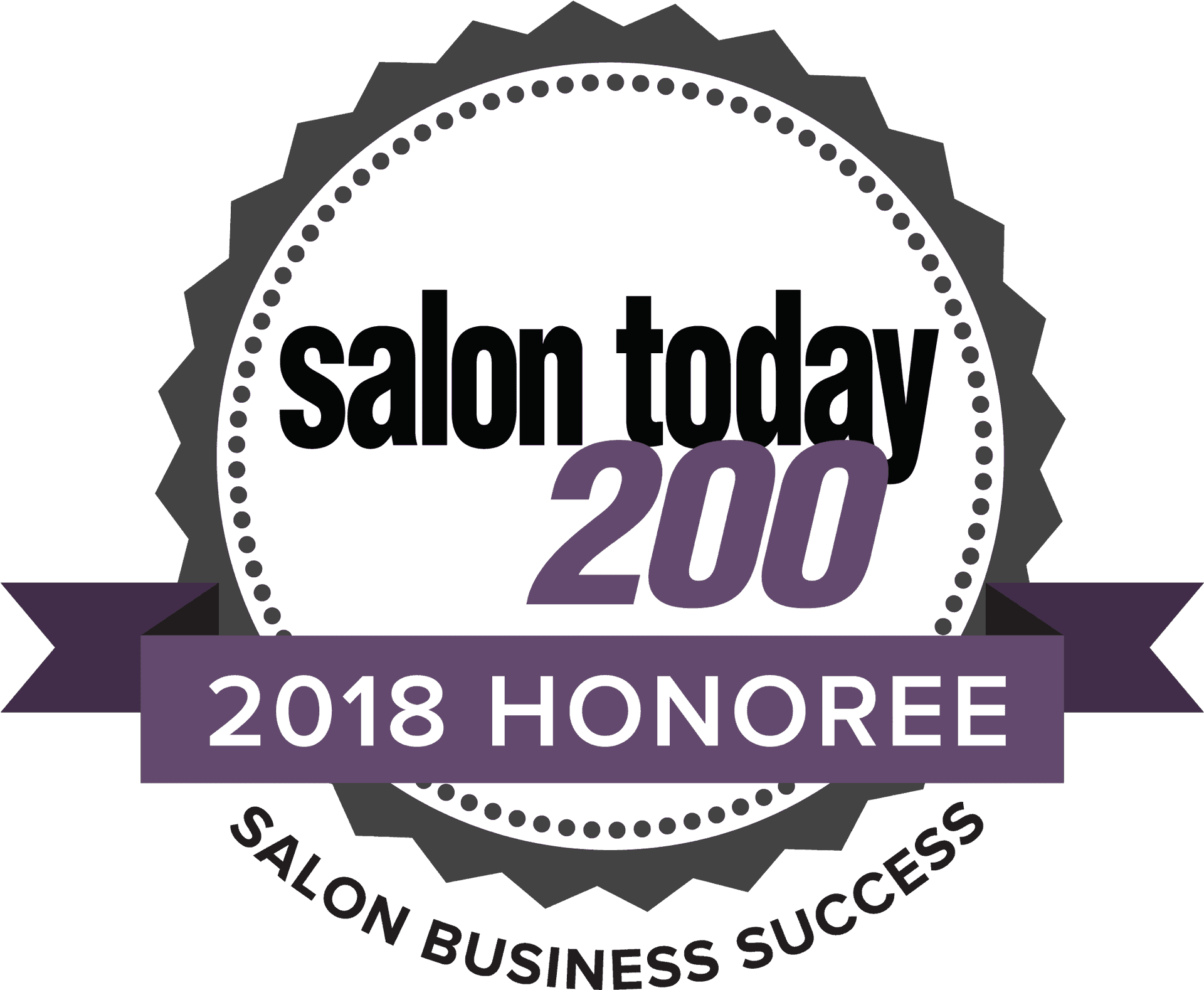 Salon Today2002018 Honoree Badge PNG
