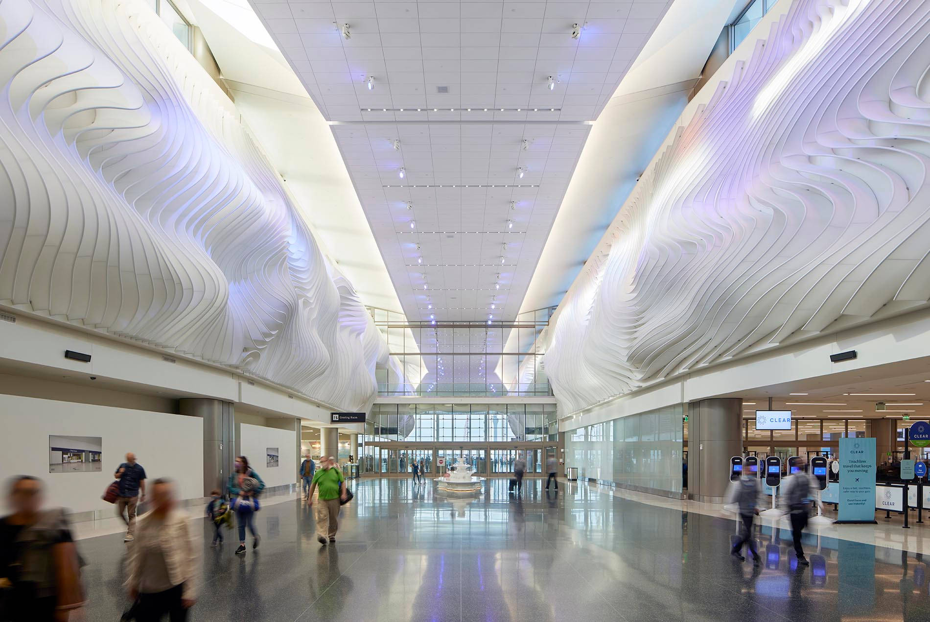 Interiordel Aeropuerto Internacional De Salt Lake City Fondo de pantalla