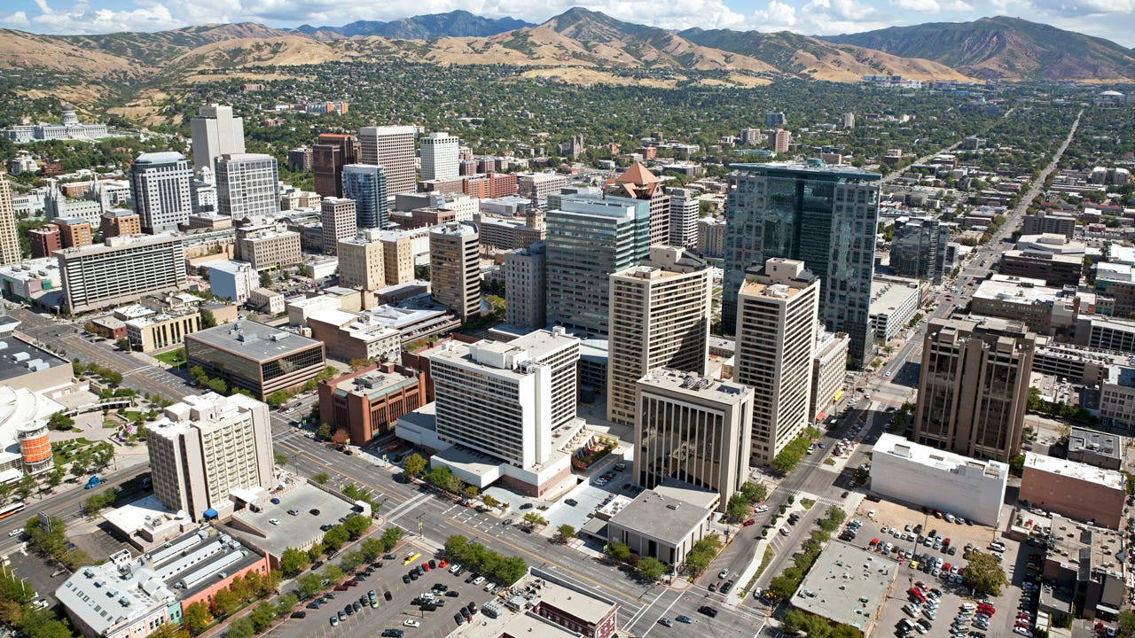 Saltlake City Urban Area: Salt Lake City-stadsområde Wallpaper