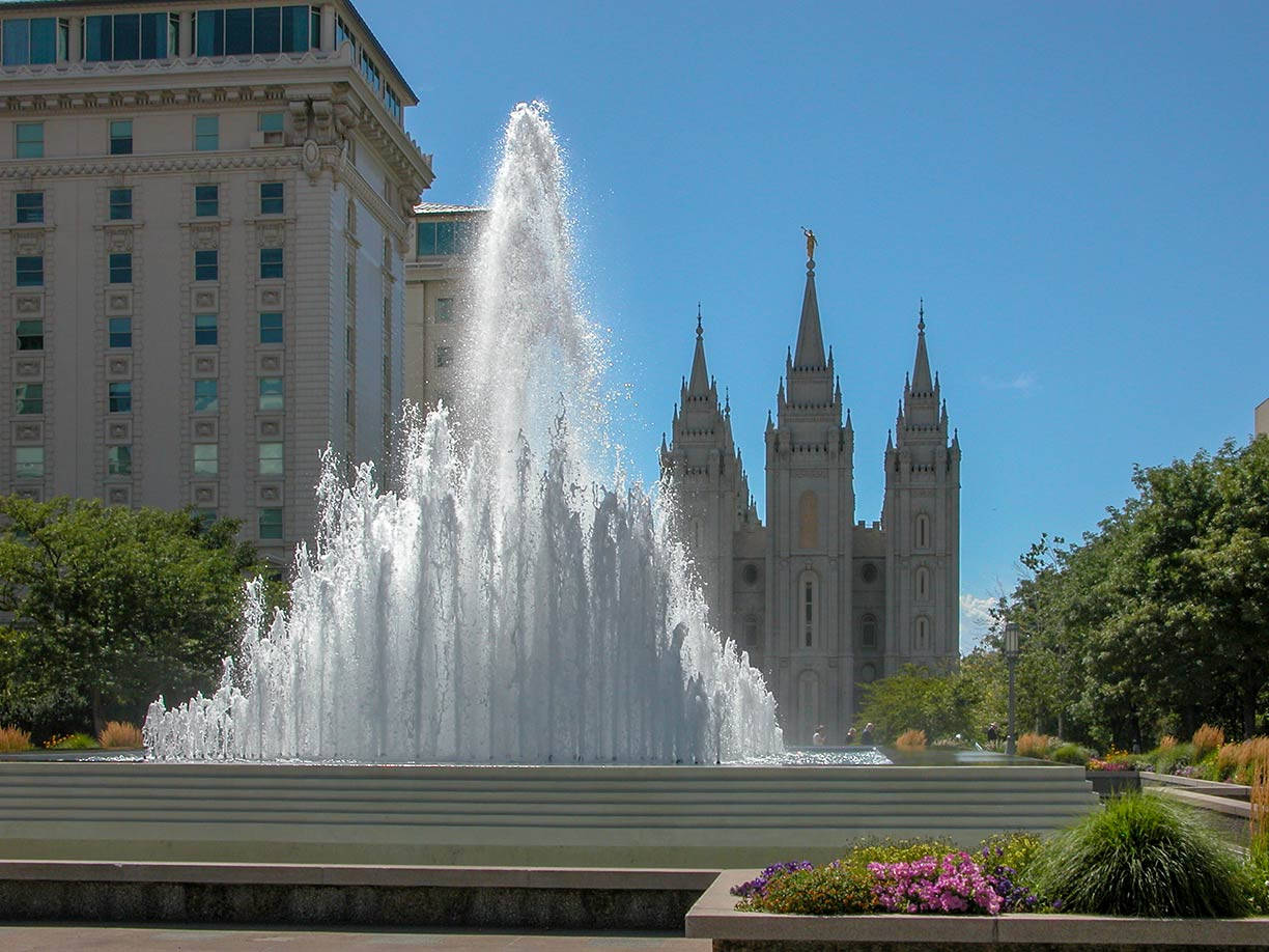 Tempiodi Salt Lake City, Utah Sfondo