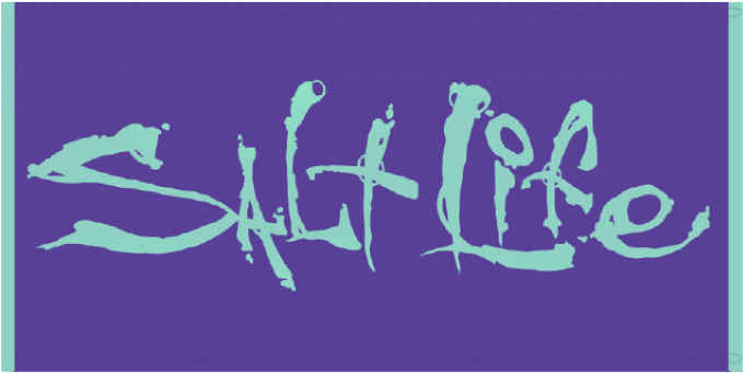 Salt Life Logo Blue Background PNG