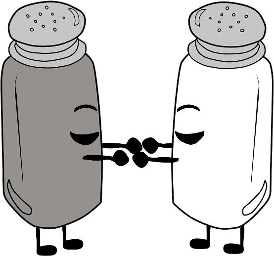 Saltand Pepper Shakers Fist Bump PNG