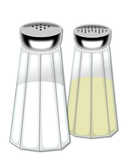 Saltand Pepper Shakers Vector Illustration PNG