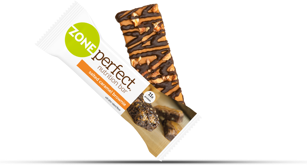 Salted Caramel Brownie Nutrition Bar Packaging PNG