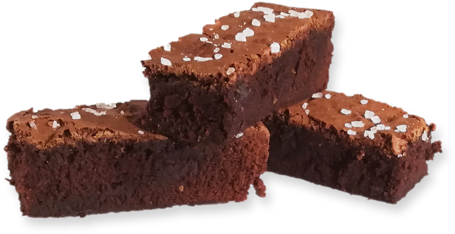 Salted Chocolate Brownies PNG