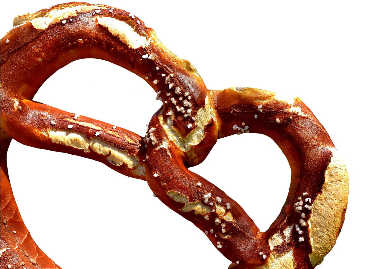 Salted Pretzel Closeup PNG