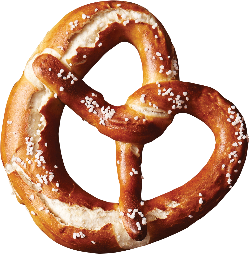 Salted Pretzel Isolated Background PNG
