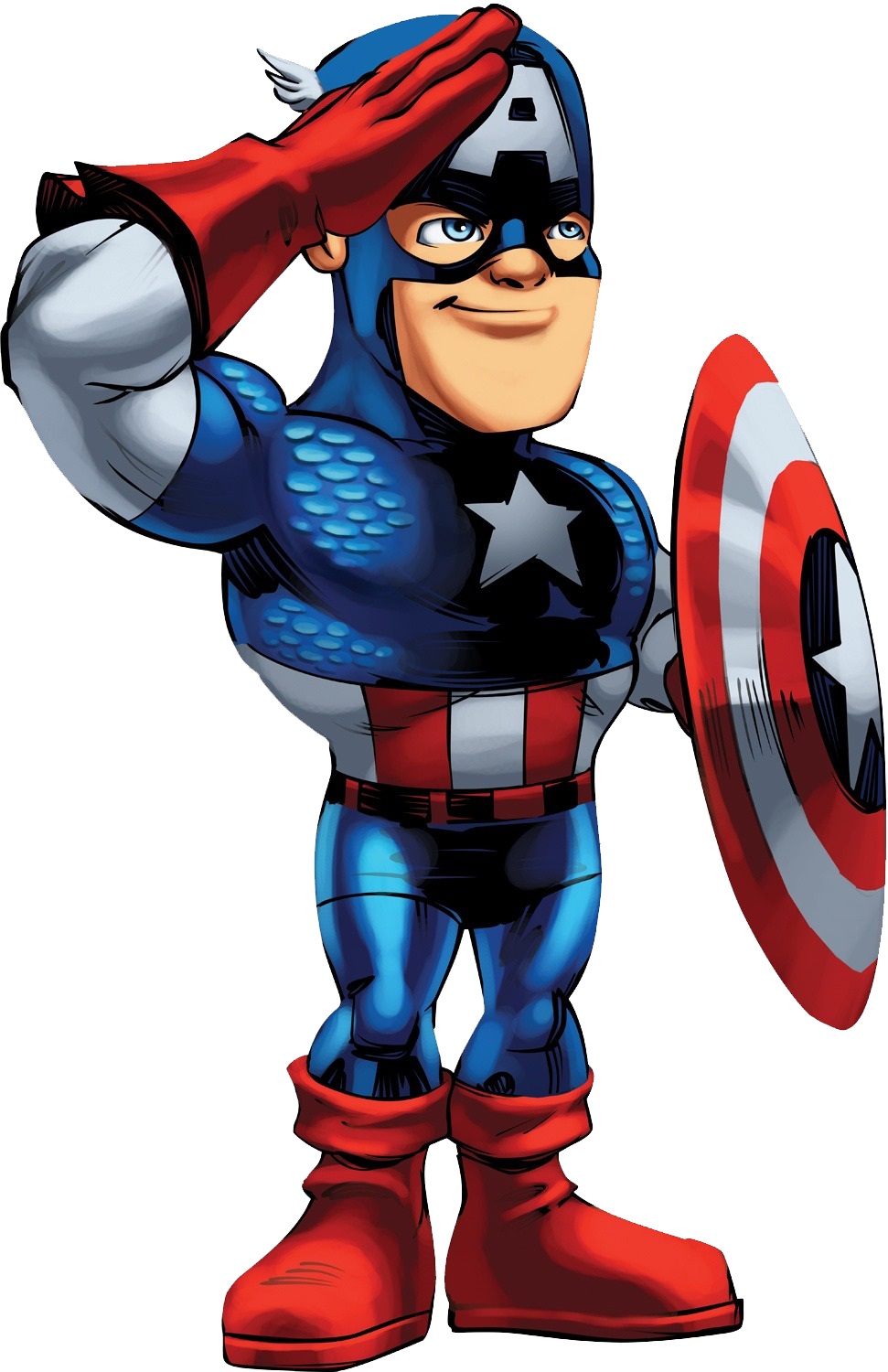 Download Saluting Superhero Cartoon | Wallpapers.com