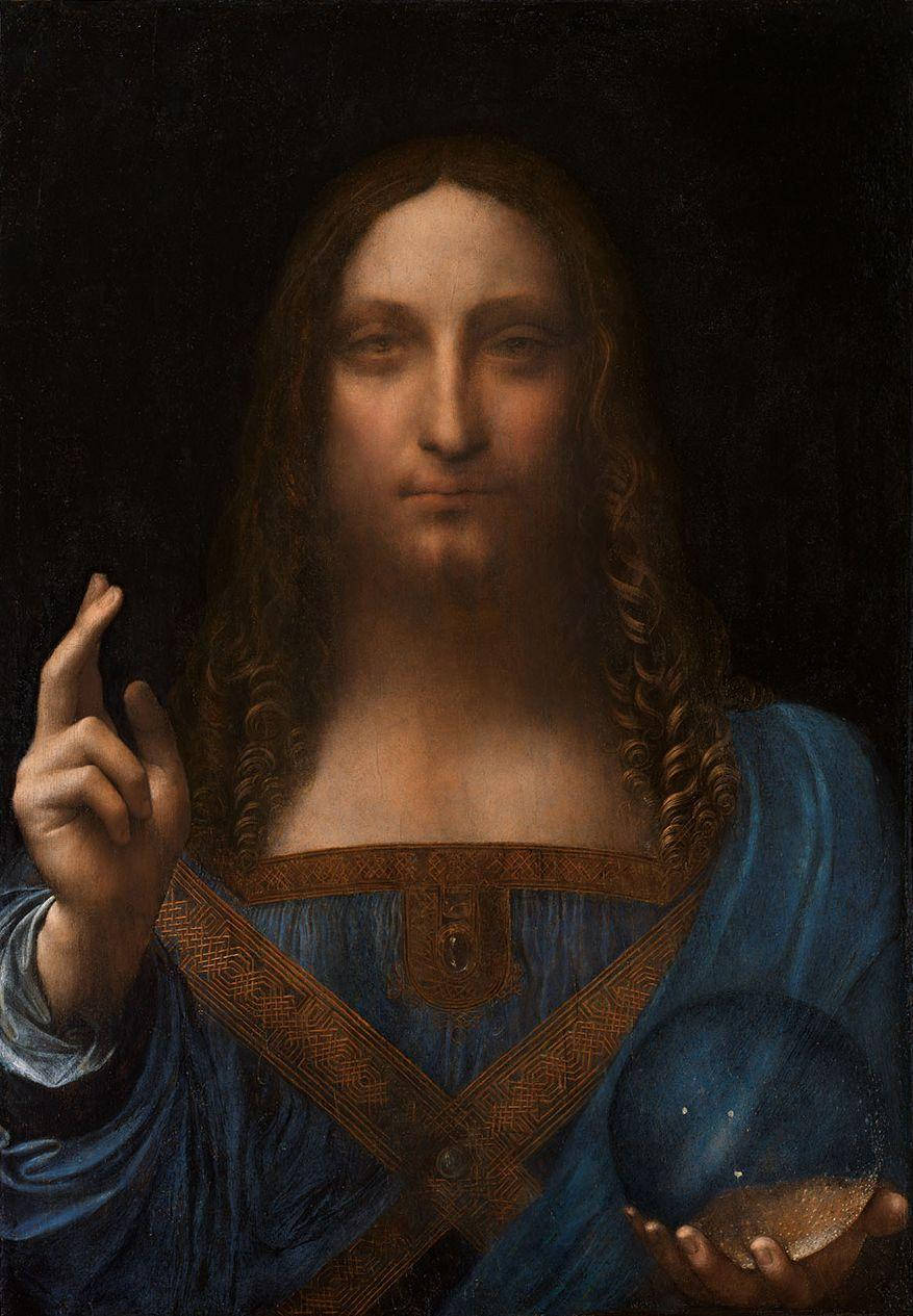 Salvador Mundi By Leonardo Da Vinci Wallpaper