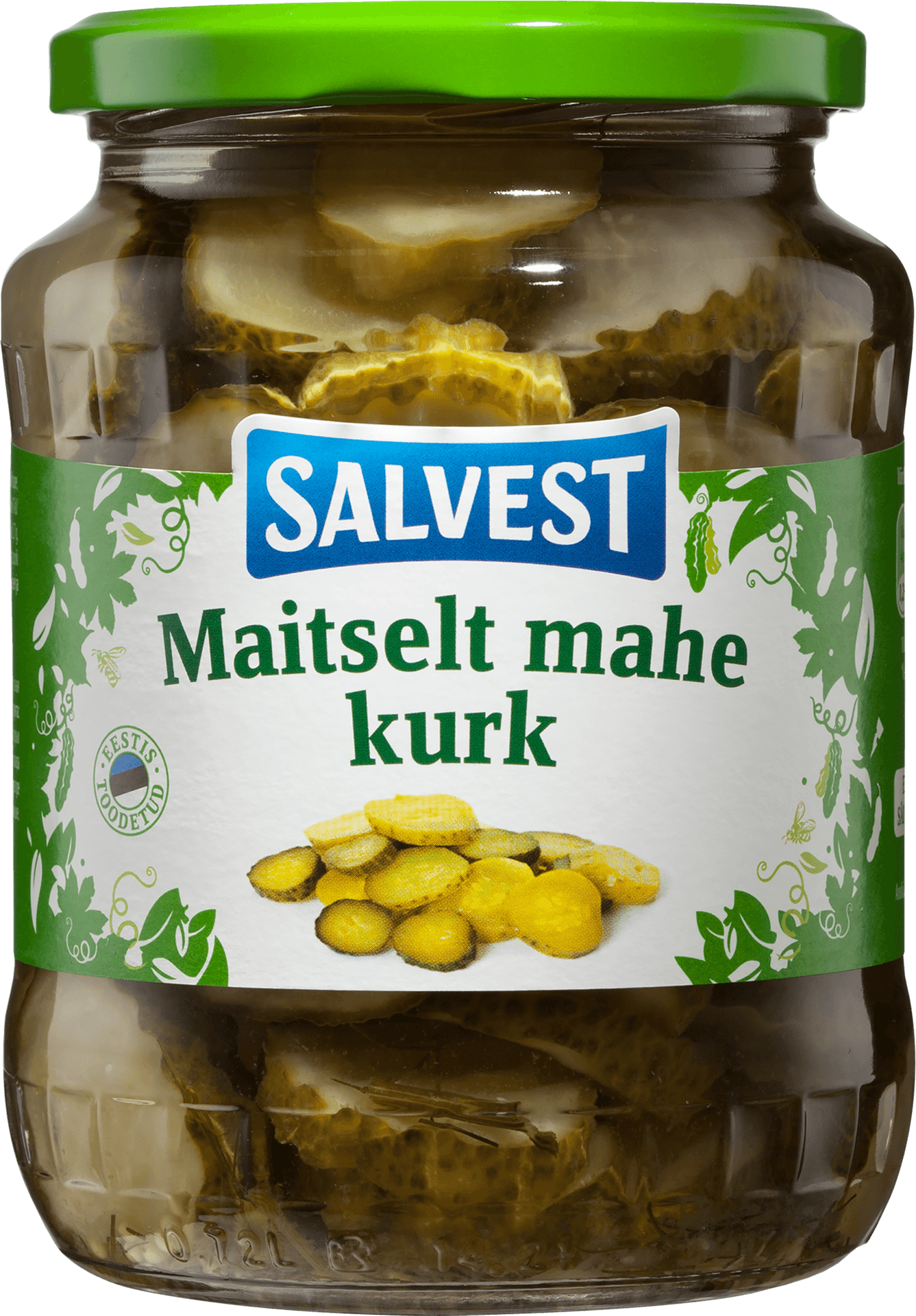 Salvest Pickled Cucumbers Jar PNG