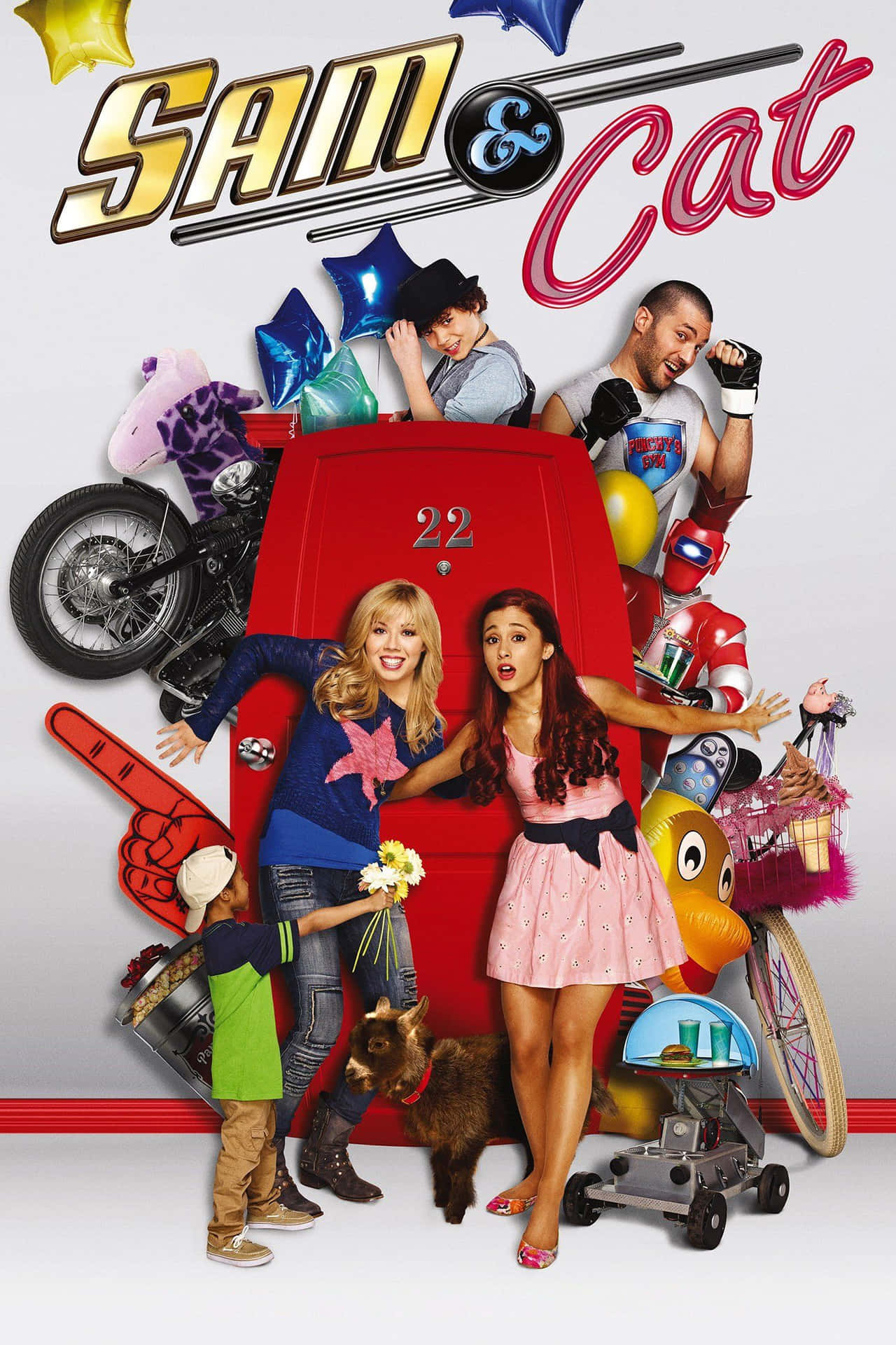 Sam And Cat With Other Characters Wallpaper