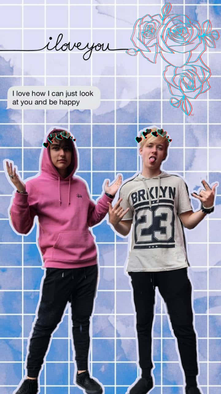 Sam And Colby Get Together Wallpaper