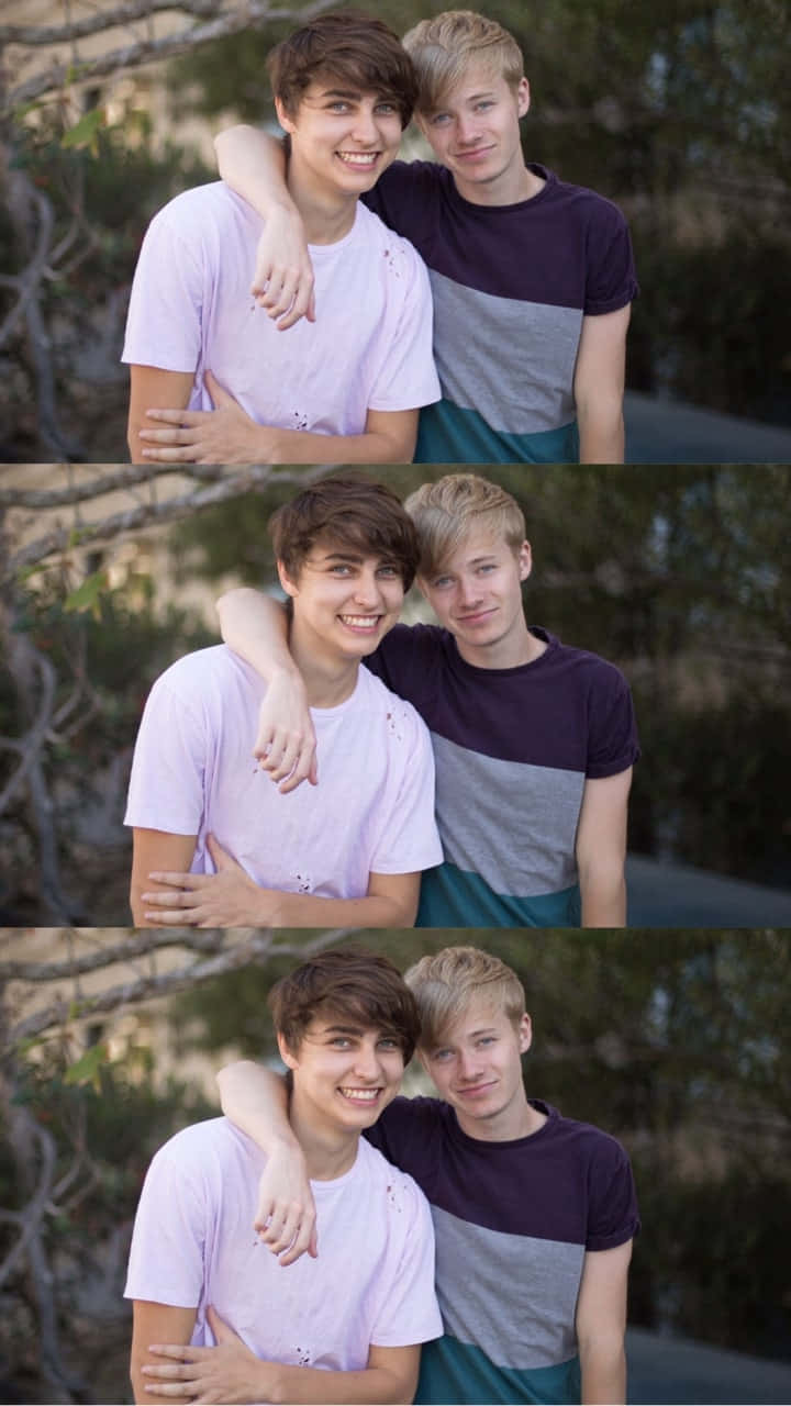 Sam and Colby reuniting after a long journey Wallpaper