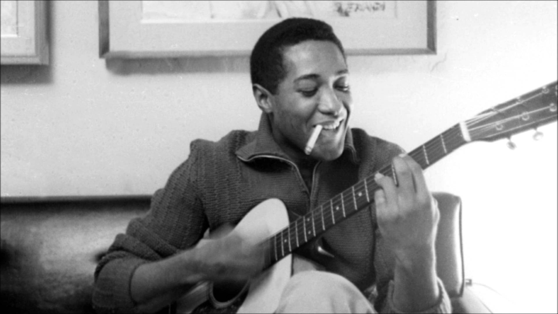 Sam Cooke Playing Instruments Wallpaper