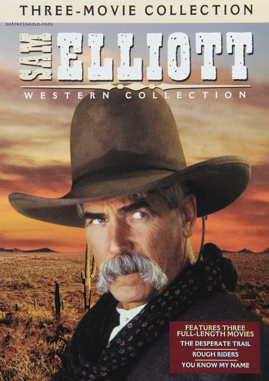 Iconic American actor Sam Elliott in a classic Western film scene. Wallpaper