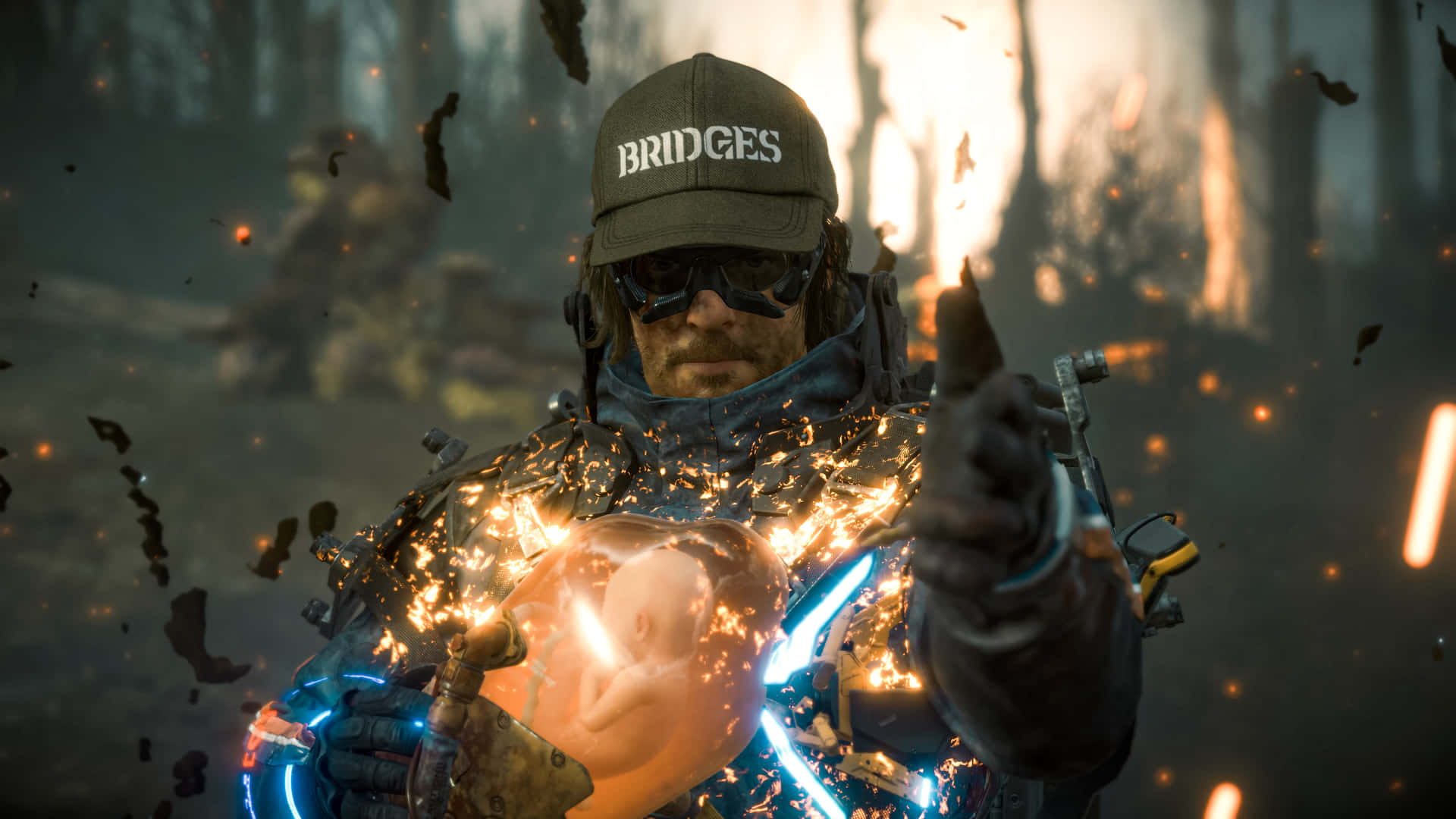 Sam On Fire Wide Wallpaper