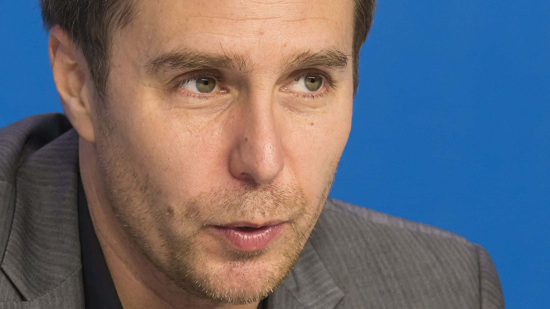 Sam Rockwell Close Up Interview Photo Wallpaper