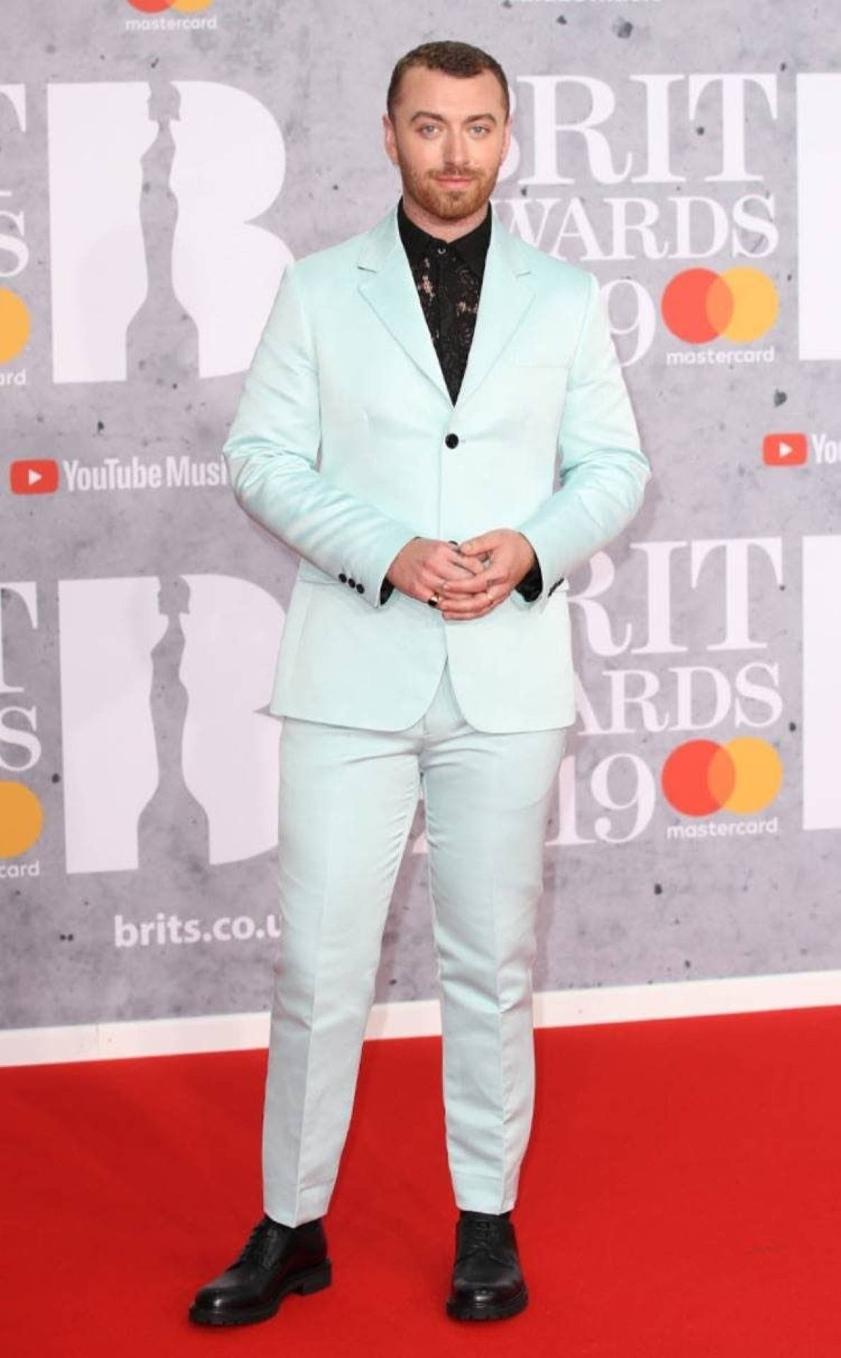 Sam Smith At 2019 Brit Award Background