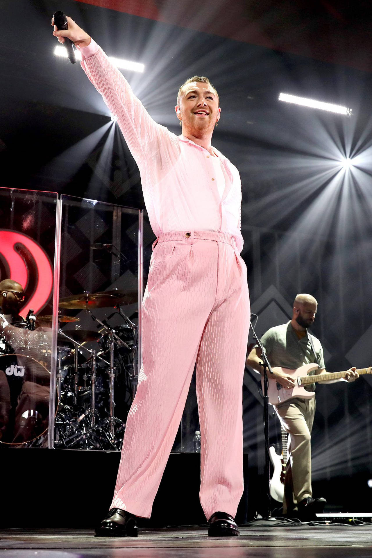 Sam Smith In Pink Outfit Background