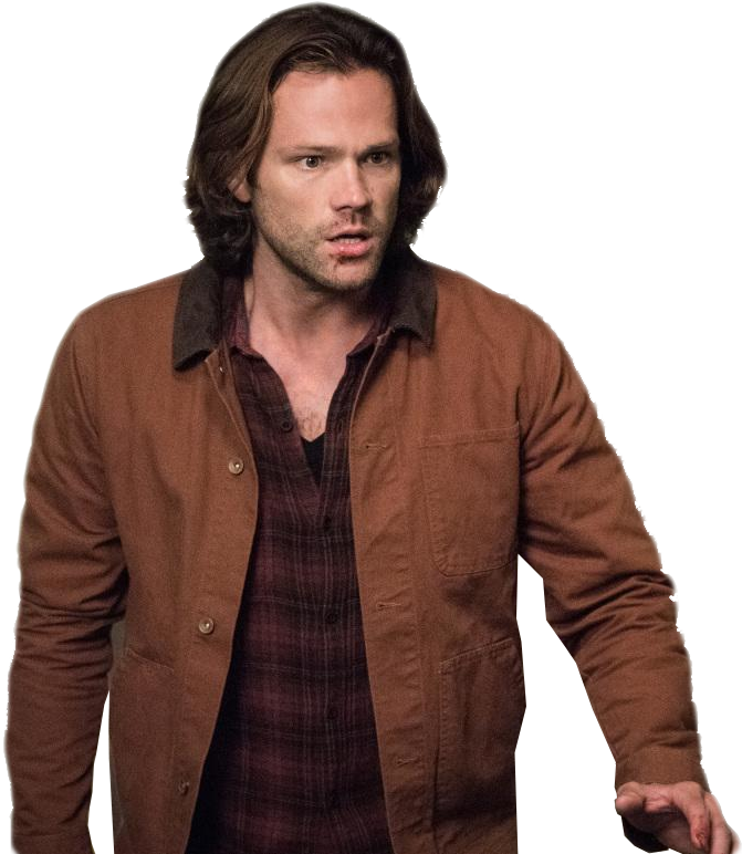 Sam Winchester Brown Jacket PNG