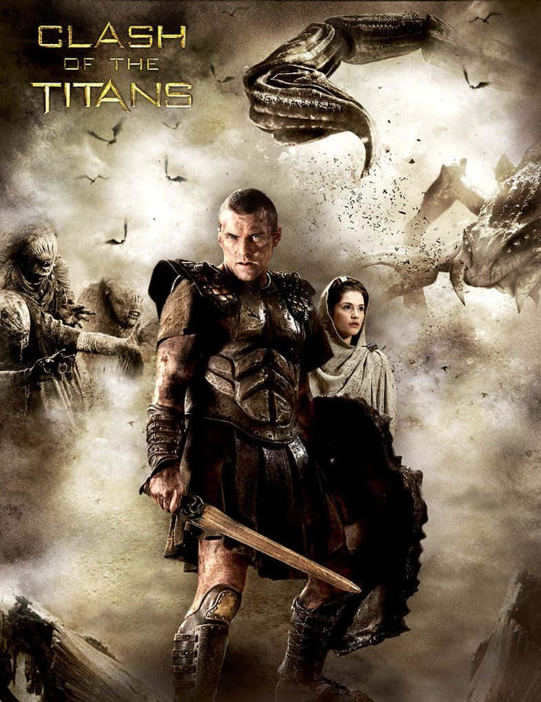 Sam Worthington Clash Of The Titans 2010 Poster Wallpaper