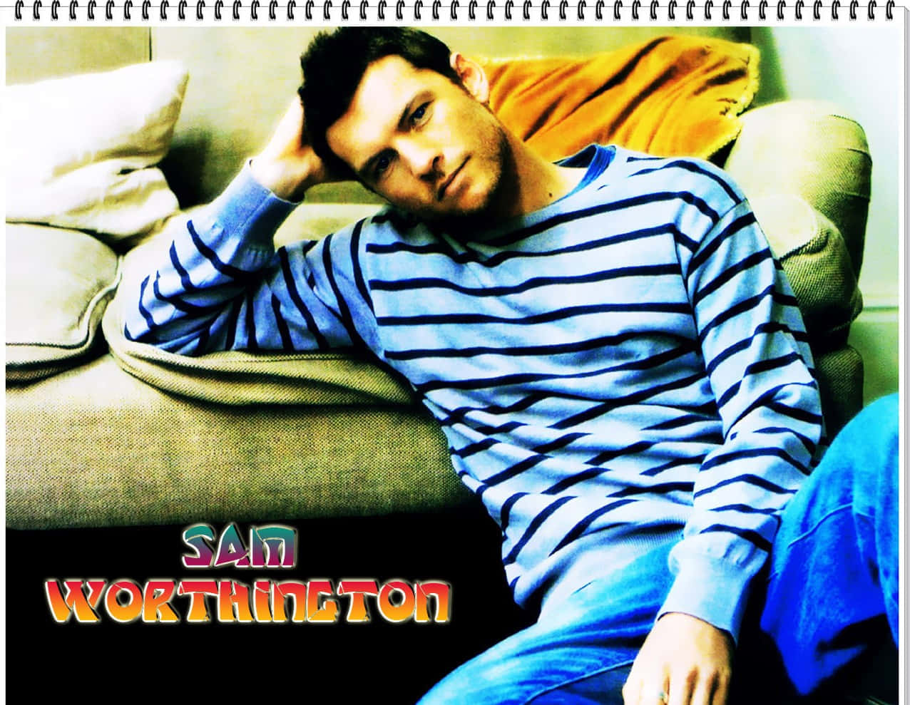 Sam Worthington Handsome Smile Photography Wallpaper