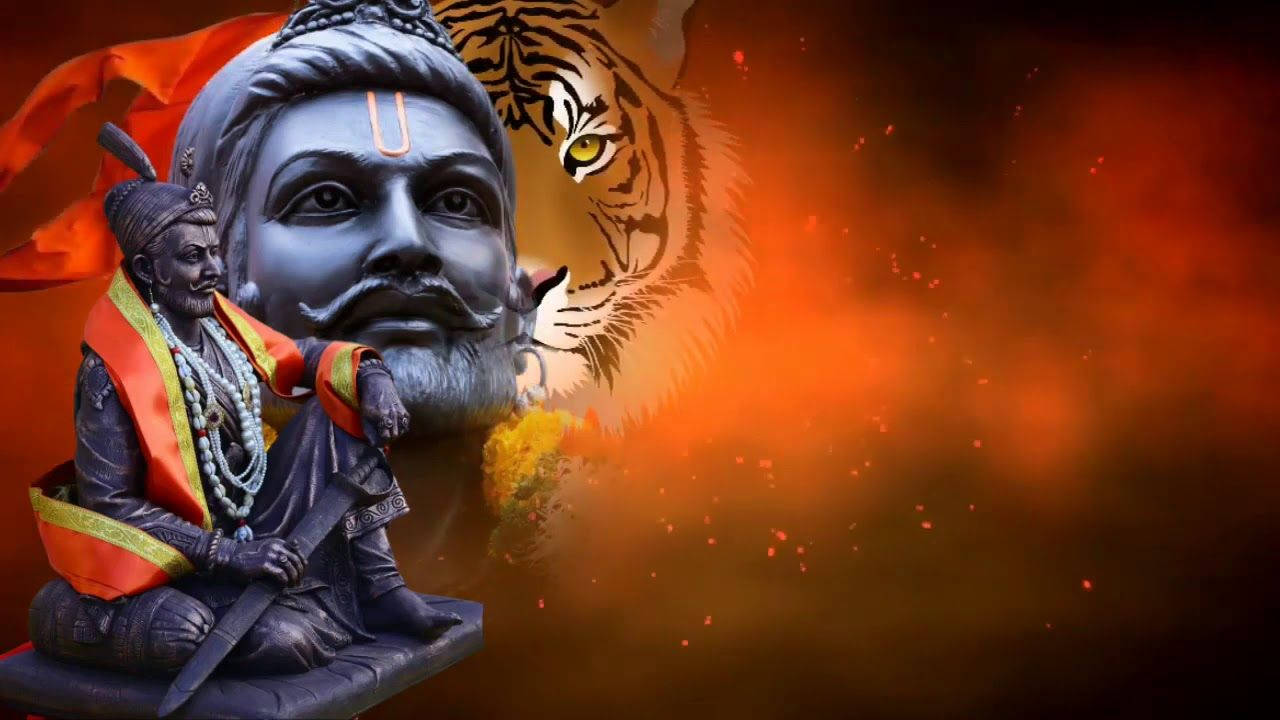 Download Sambhaji Maharaj Statue And Art Wallpaper | Wallpapers.com