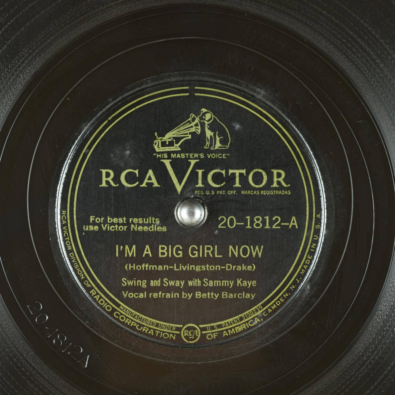 Sammy Kaye I'm A Big Girl Now Vinyl Record Wallpaper