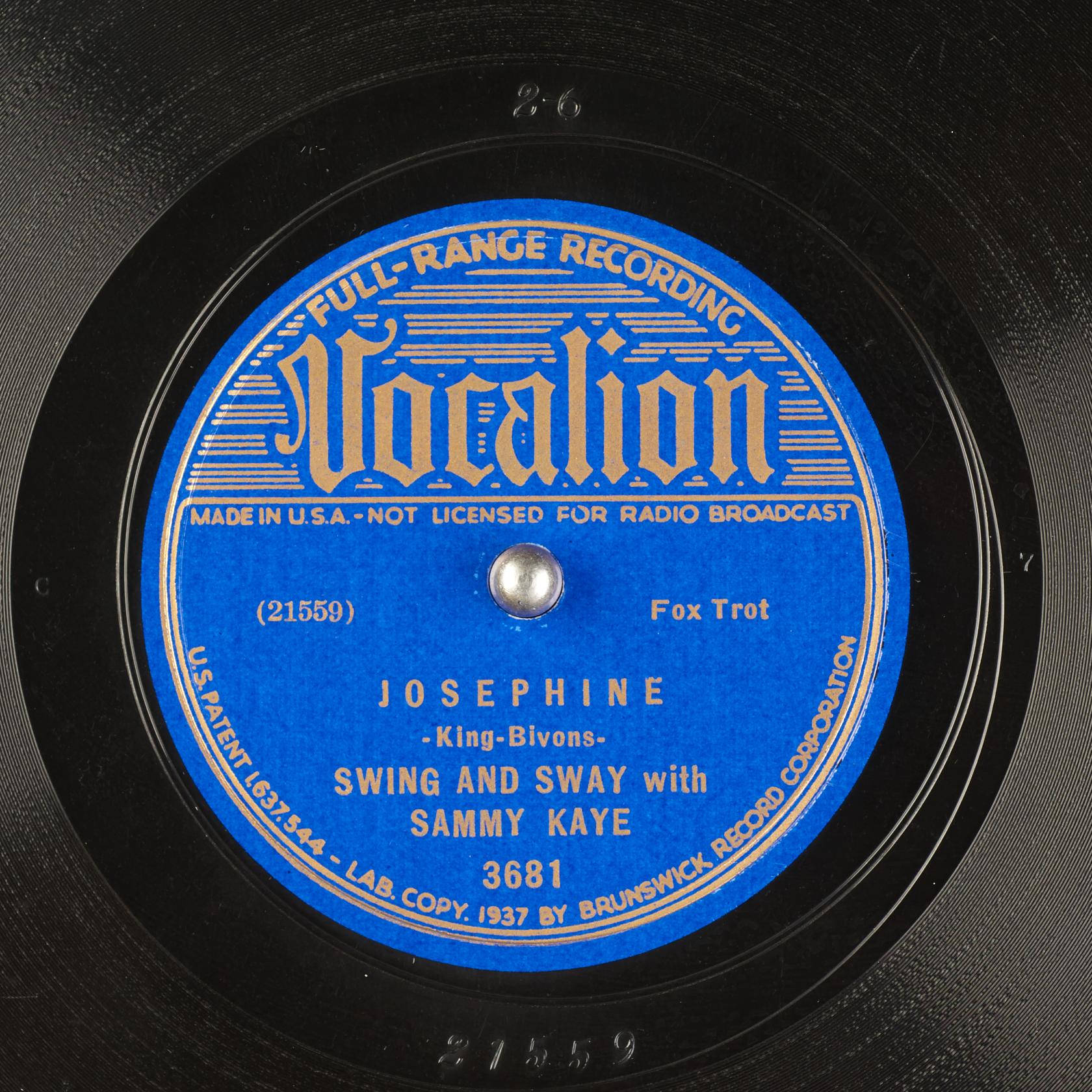Sammy Kaye Josephine Vinyl Record Wallpaper