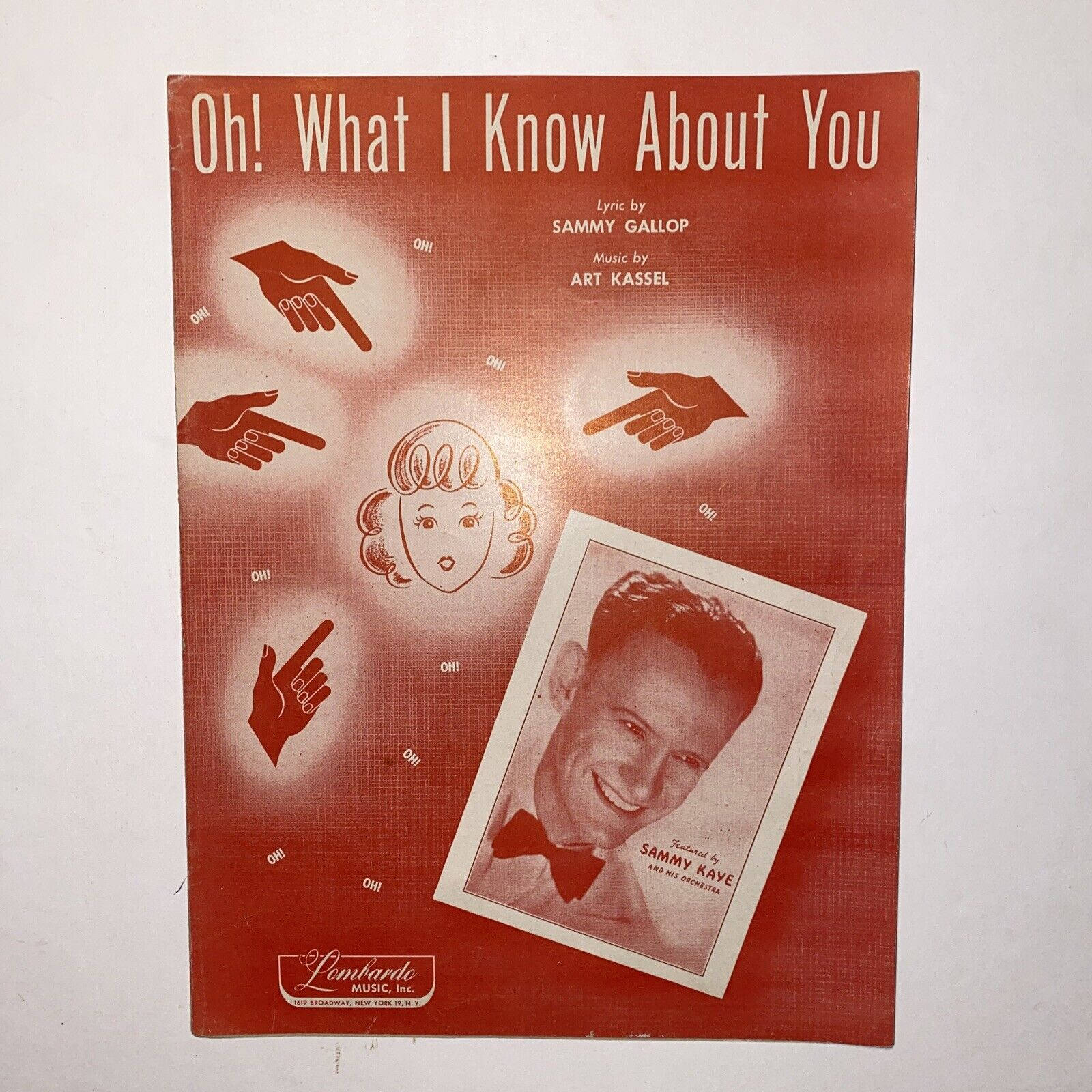 Sammy Kaye Album Cover - "Oh, What I Know About You!" Wallpaper