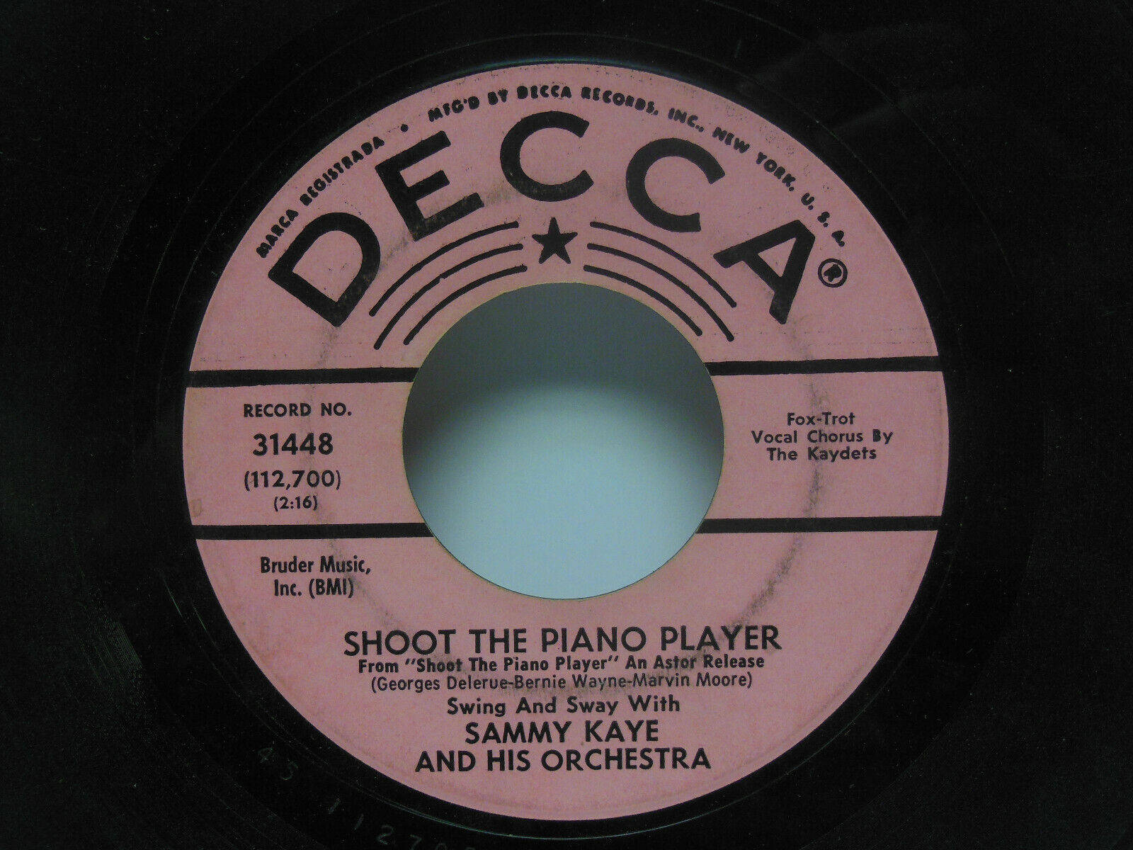 Sammy Kaye Shoot The Piano Player Vinyl Record Wallpaper